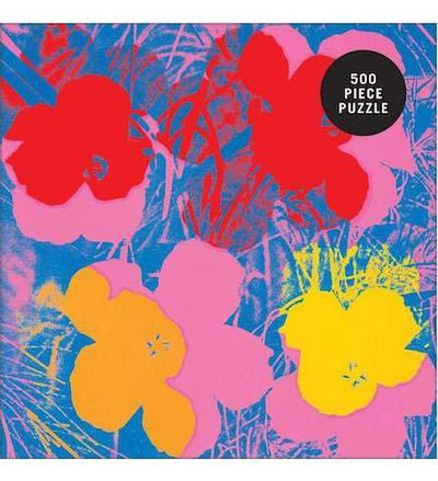 Andy Warhol Flowers 500 Piece Puzzle - the exhibition catalogue from Museum Bookstore available to buy at Museum Bookstore