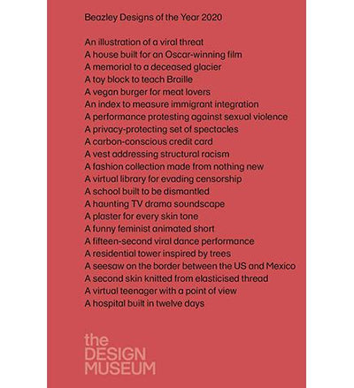 Design Museum Beazley Designs of the Year 2020 exhibition catalogue